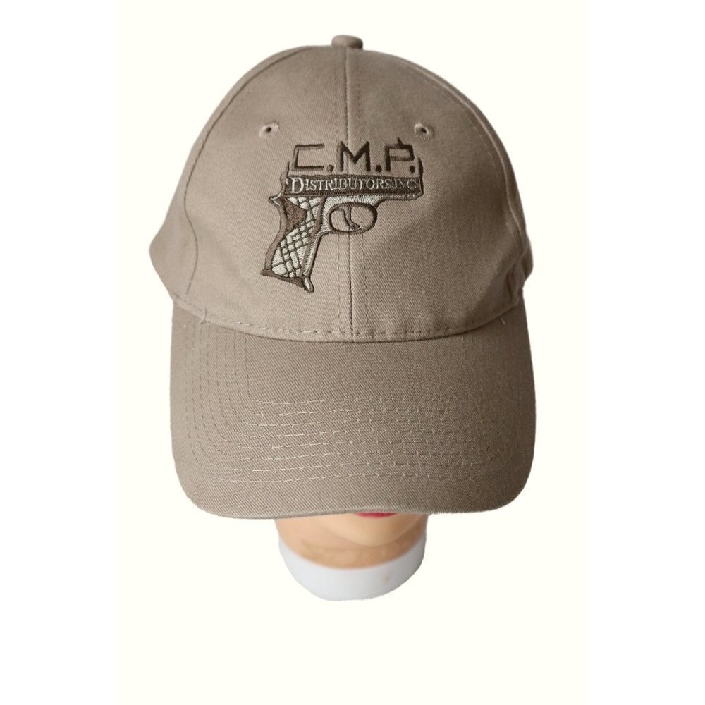 Vintage C.M.P. Distributors Inc. Baseball Cap Embroidered Tan